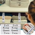 thumbnail image 1 of Sheet Organizer Bands under $5! Yannianjz Elastic Bed Sheet Organizer Bands with Labels, Linen Closet Storage Solution for Bedding, Wardrobe Sorting System for Home Organization, 1 of 9