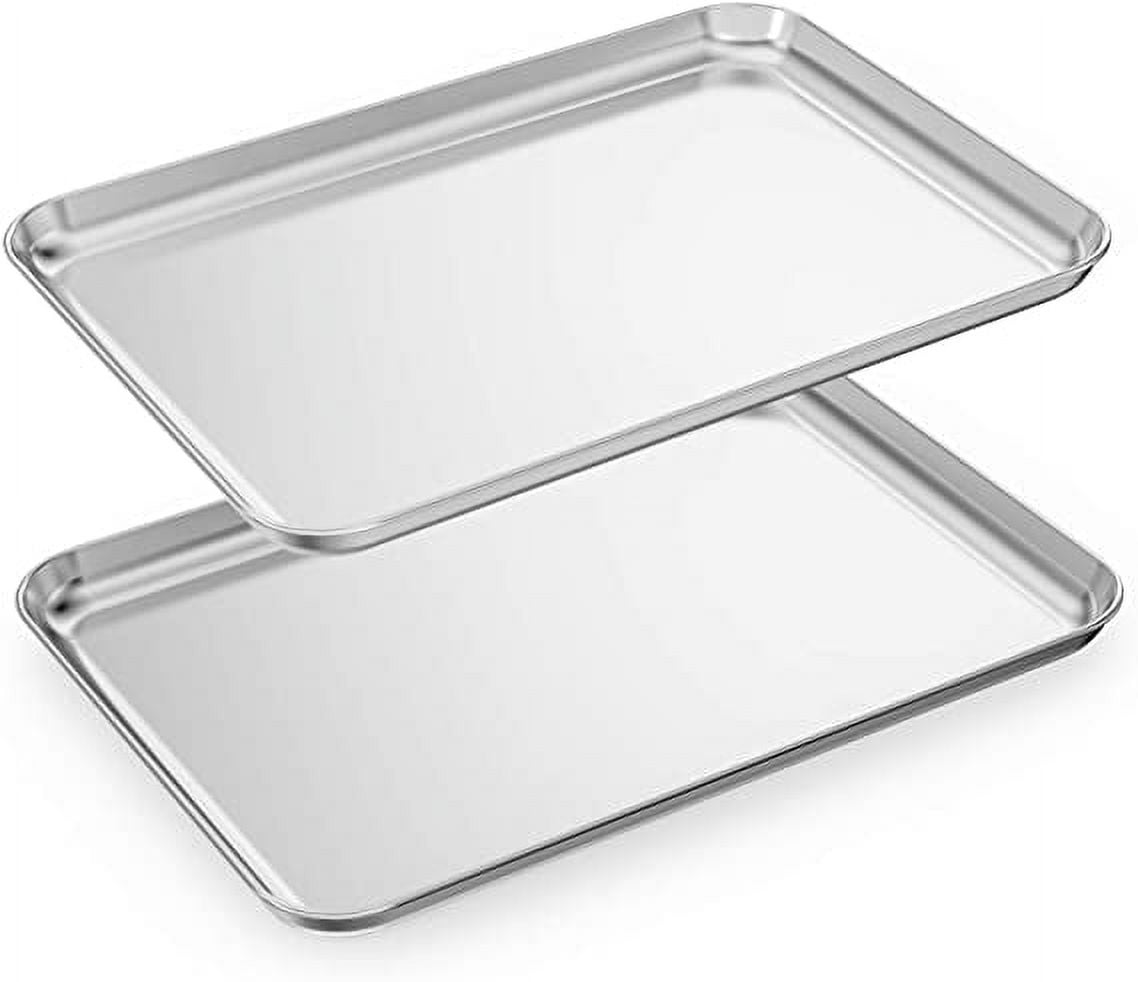 Aluminum Pans Half Size Textured Cookie Sheet 15 Count Durable Nonstick Baking Sheets 15.87 x 11 - Sheet Pan, Baking Tray, Cookie Sheets, Foil