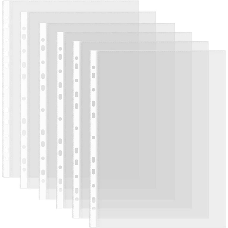 Sheet Protectors 11 Inches Clear Page Protectors for 3 Ring Binder