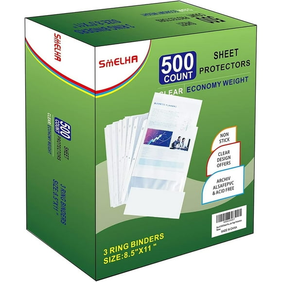3 Ring Binder Page Protectors