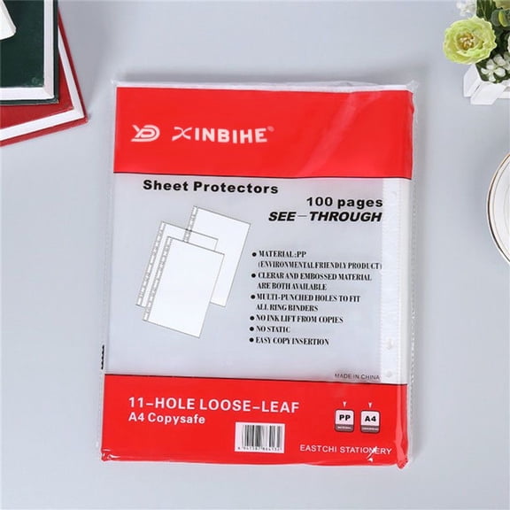 Sheet Protectors-Top Load,Sheet Protection,100/Box11 Holes
