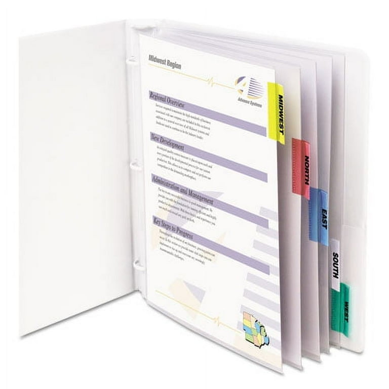 Sheet Protectors with Index Tabs, Assorted Color Tabs, 2 Sheet Protectors with Index Tabs, Assorted Color Tabs, 2