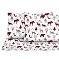thumbnail image 1 of Sheet Set 3PC T Flannel Rustic Cabin Wildlife, 1 of 3