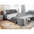 thumbnail image 1 of Sheet Set 4PC K Reversible Sateen Dark Grey, 1 of 3