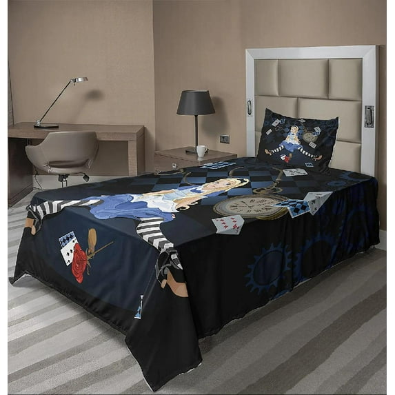 Sheet Set, Fitted and Flat Sheet with Pillowcases Bedding