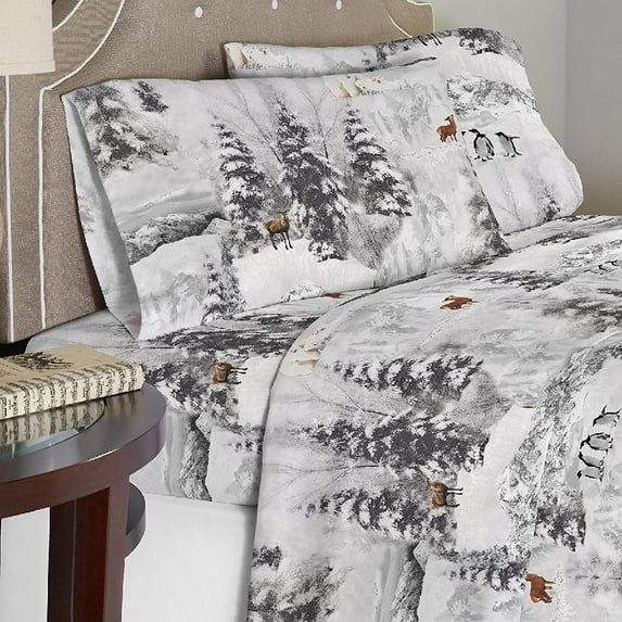 Sheet Set- Warm & Cozy - 100% Cotton Flannel Pre-Shrunk - Extra Soft - Deep Pockets