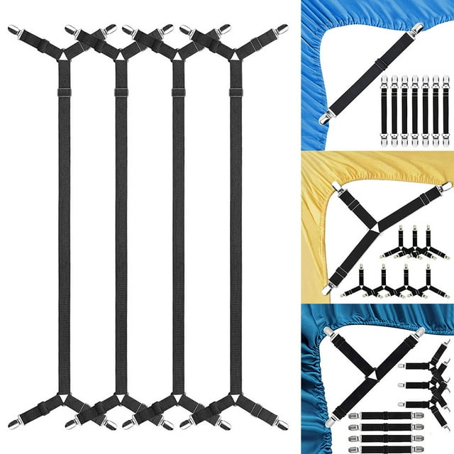 Sheet Straps, Fitted Sheet Clips Keeping Sheets Place, Bed Sheet