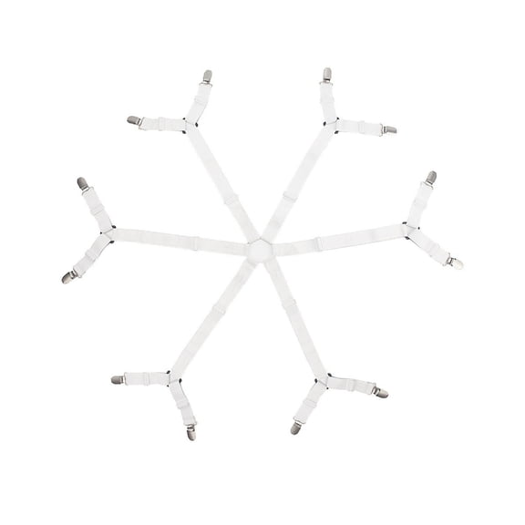 Sheet Straps for Bed, Adjustable Sheet Holders with Elastic Nylon, Sleep for Mattress Pad Cover