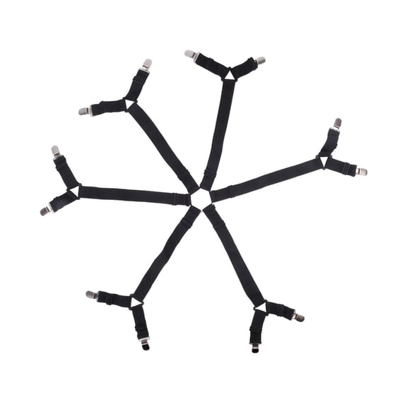 Sheet Straps for Bed, Adjustable Sheet Holders with Elastic Nylon, Sleep for Mattress Pad Cover