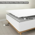 thumbnail image 1 of Sheet has Zipper Fitted Sheet, (Twin Size 39x75) 18 Inch Deep Pocket, 100% Egyptian Cotton, 800 TC, Solid White Color., 1 of 9