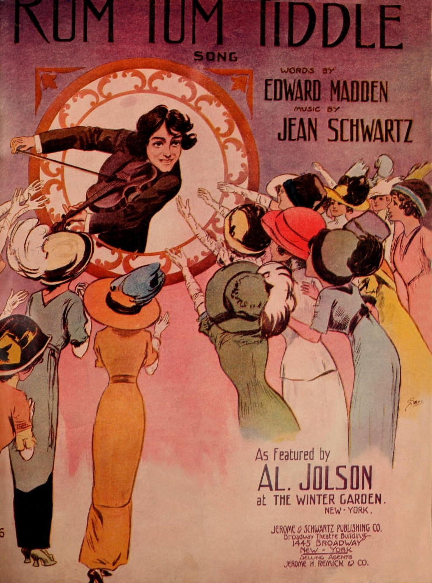 Sheet music cover for Rum Tum Tiddle Canvas Art - William Starmer (24 x 36)
