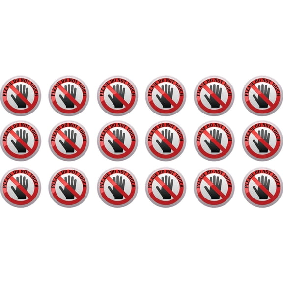 Not Current Sticker Do Not Touch Stickers for Safety and Warnings