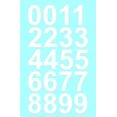 thumbnail image 1 of Sheet of 2 Inch (White) Vinyl Custom Street Address Mailbox Number Decal Stickers Kit, 1 of 3