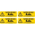 thumbnail image 1 of Sheet of 3in x 1in FlatBed Tow Warning Stickers, 1 of 2