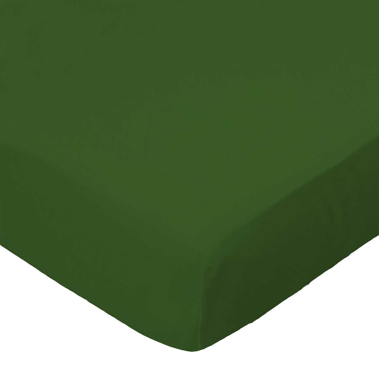 SheetWorld 100% Cotton Flannel Crib Sheet Set 28 x 52, Flannel - Hunter Green - Includes Fitted, Flat, & Baby Pillow Case