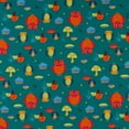 thumbnail image 1 of SheetWorld 100% Cotton Flannel Round Crib Sheet, Owls Green, 42 x 42, 1 of 3