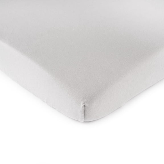 SheetWorld 100% Cotton Jersey Extra Deep Fitted Portable Mini Crib Sheet 24 x 38 x 5.5, Silver Grey