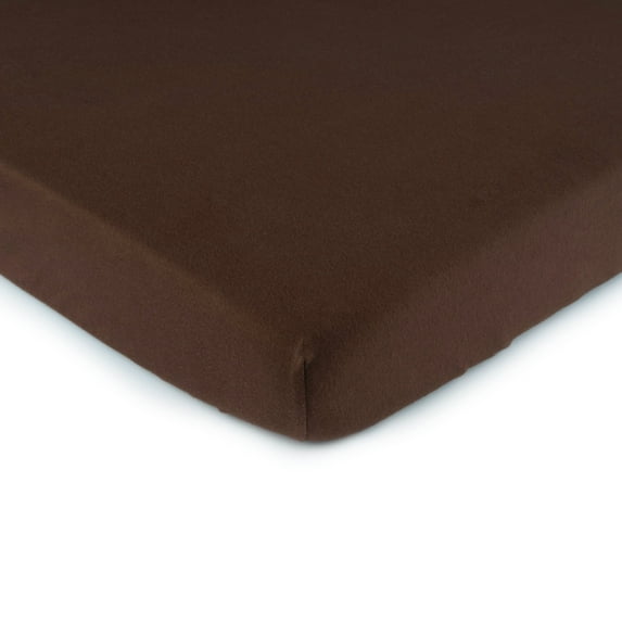 SheetWorld 100% Cotton Jersey Extra Deep Fitted Portable Mini Crib Sheet 24 x 38 x 5.5, Solid Brown