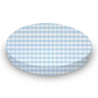 Blue Gingham Crib Sheet