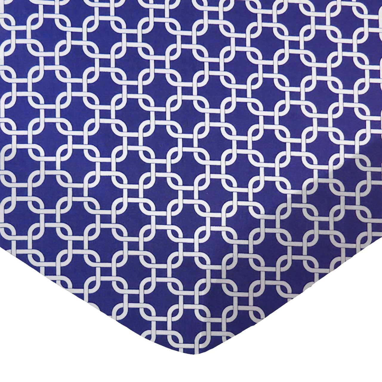 SheetWorld 100% Cotton Percale Crib Sheet Set 28 x 52, Purple Links - Includes Fitted, Flat, & Baby Pillow Case