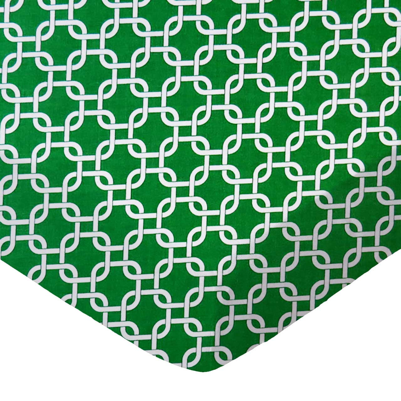SheetWorld 100% Cotton Percale Extra Deep Fitted Portable Mini Crib Sheet 24 x 38 x 5.5, Green Links