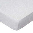 thumbnail image 1 of SheetWorld 100% Cotton Percale Extra Deep Fitted Portable Mini Crib Sheet 24 x 38 x 5.5, Grey Multi Circles, 1 of 4