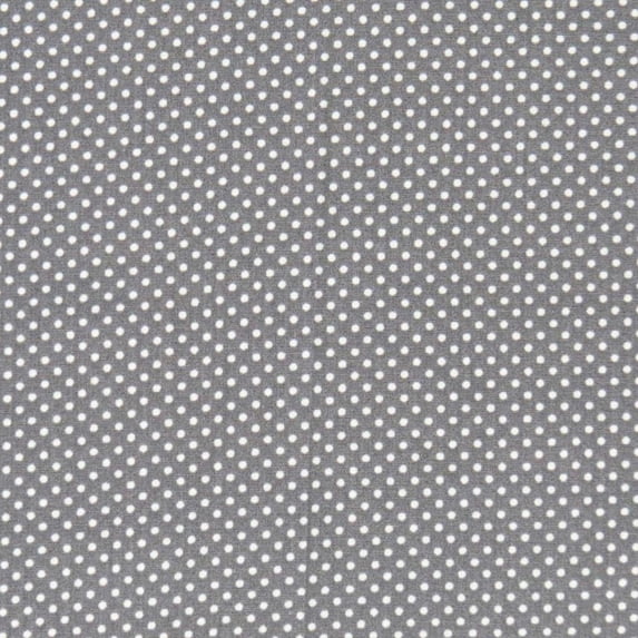 SheetWorld 100% Cotton Percale Extra Deep Fitted Portable Mini Crib Sheet 24 x 38 x 5.5, Pindots Gray
