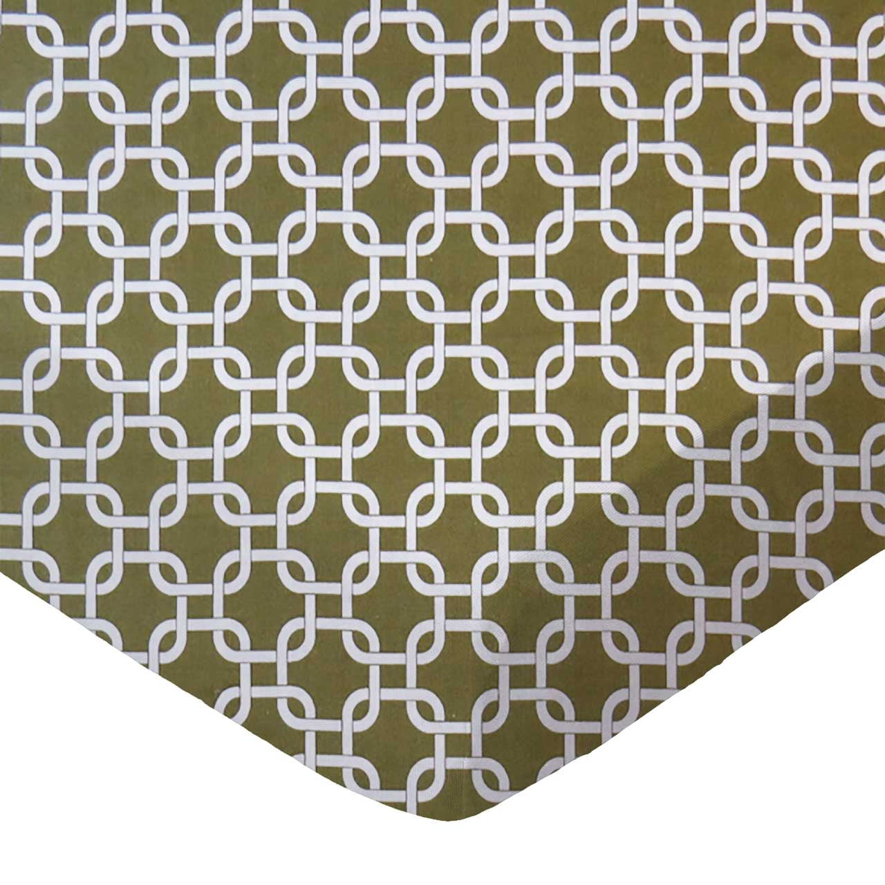SheetWorld 100% Cotton Percale Extra Deep Fitted Portable Mini Crib Sheet 24 x 38 x 5.5, Sage Links