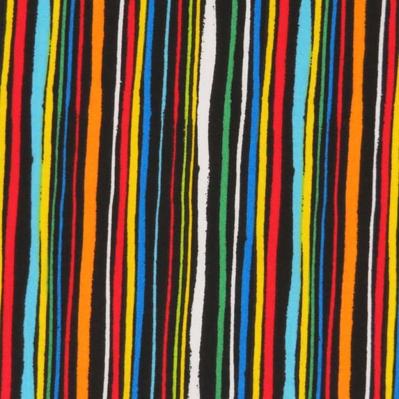 SheetWorld 100% Cotton Percale Round Crib Sheet, Colored Stripes Black, 42 x 42