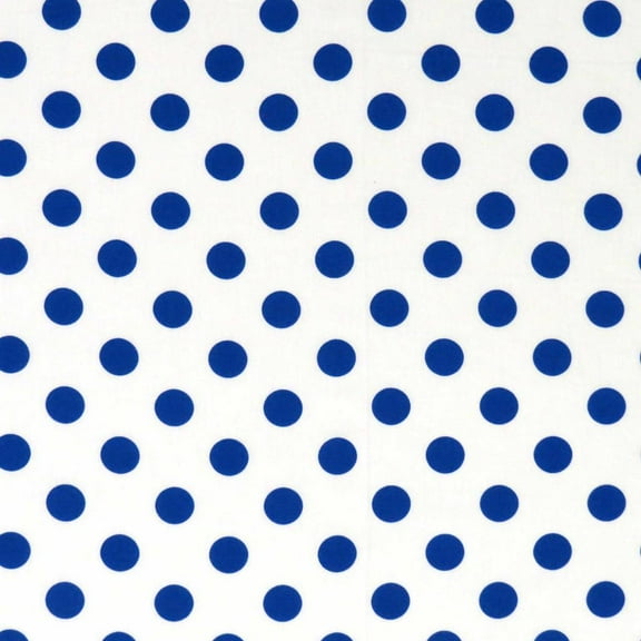 SheetWorld 100% Cotton Percale Round Crib Sheet, Royal Polka Dots, 42 x 42