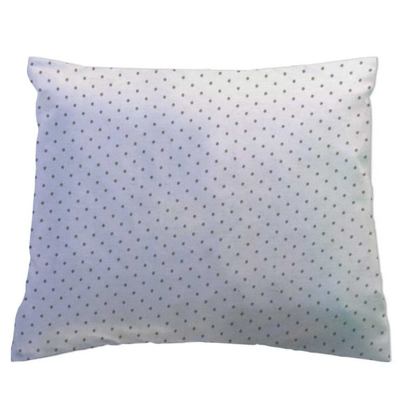 SheetWorld Crib Toddler Pillow Case, 100% Cotton Jersey Knit, Grey Pindot Jersey Knit , 13 x 17