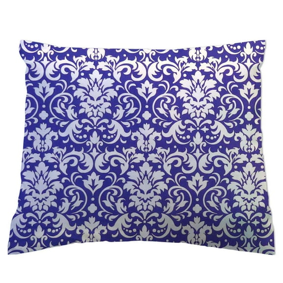 SheetWorld Crib Toddler Pillow Case, 100% Cotton Woven, Purple Damask , 13 x 17