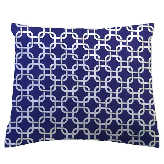 SheetWorld Crib Toddler Pillow Case, 100% Cotton Woven, Purple Links , 13 x 17