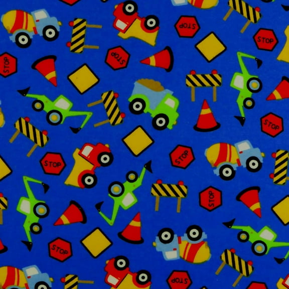 SheetWorld Fitted 100% Cotton Flannel Bassinet Sheet 15 x 33, Construction Zone