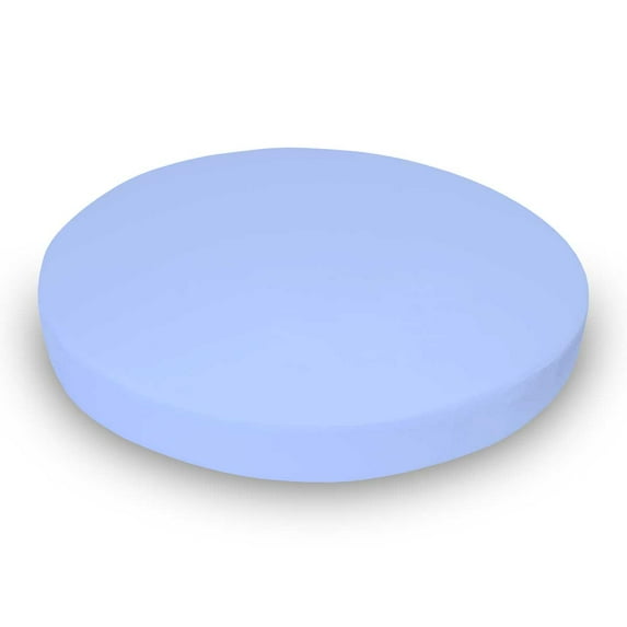 SheetWorld Fitted 100% Cotton Flannel Oval Crib Sheet, Fits Stokke Sleepi 26 x 47, Flannel FS4 - Blue