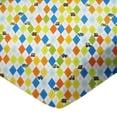 thumbnail image 1 of SheetWorld Fitted 100% Cotton Flannel Pack N Play Sheet Fits Graco 27 x 39, Argyle Transport, 1 of 1