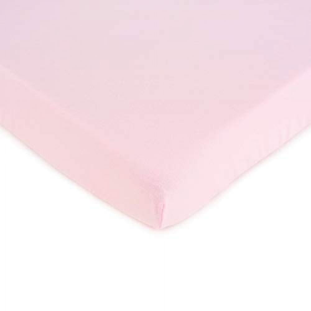 SheetWorld Fitted 100% Cotton Jersey Bassinet Sheet 15 x 33, Hot Pink