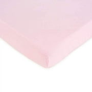 SheetWorld Fitted 100% Cotton Jersey Cradle Sheet 18 x 36, Hot Pink