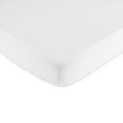 SheetWorld Fitted 100% Cotton Jersey Cradle Sheet 18 x 36, Organic White