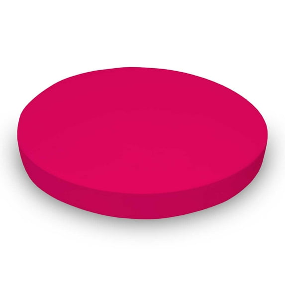 SheetWorld Fitted 100% Cotton Jersey Oval Crib Sheet, Fits Stokke Sleepi 26 x 47, Hot Pink
