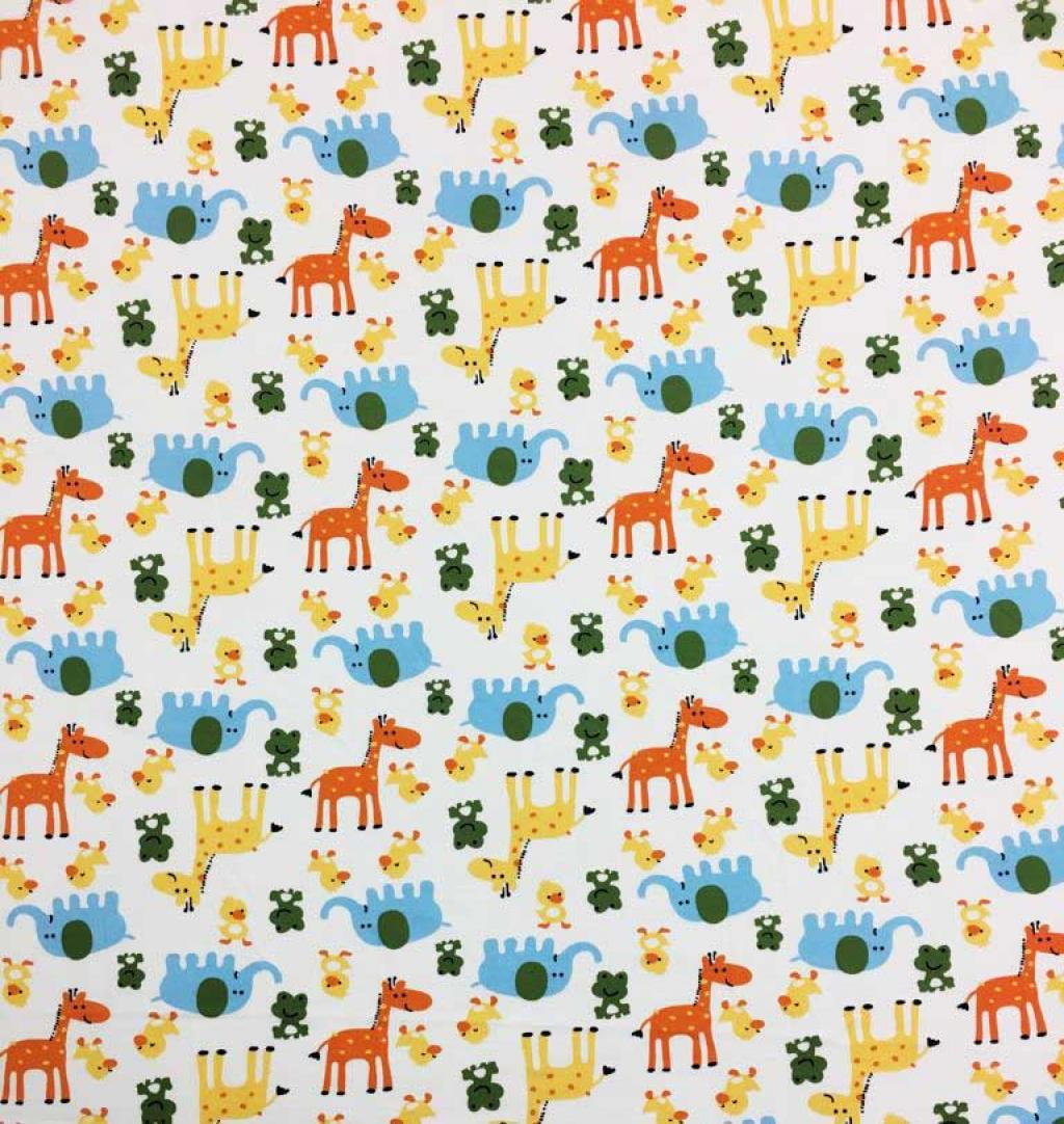 SheetWorld Fitted 100% Cotton Jersey Pack N Play Sheet 29 x 42, Animal Fun