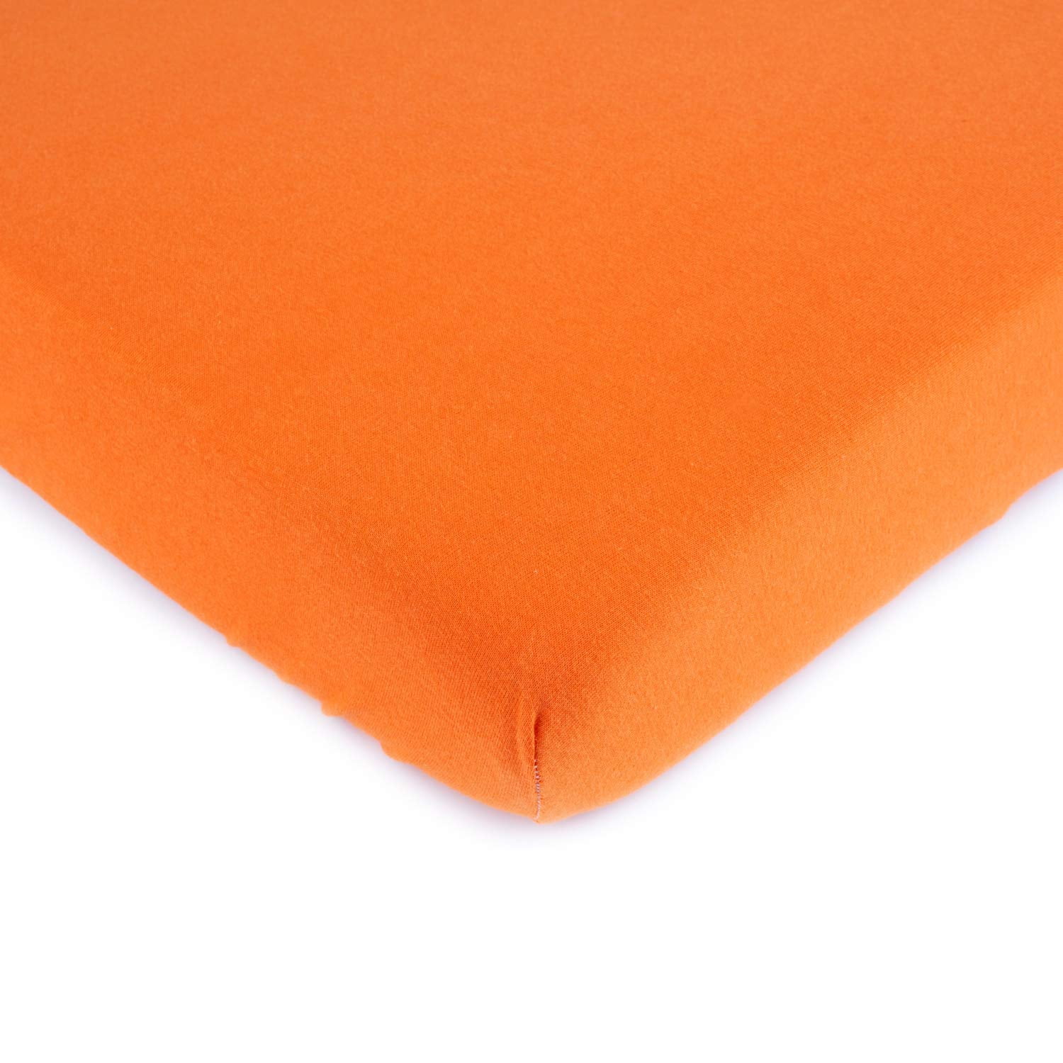 SheetWorld Fitted 100% Cotton Jersey Pack N Play Sheet Fits Graco 27 x 39, Burnt Orange