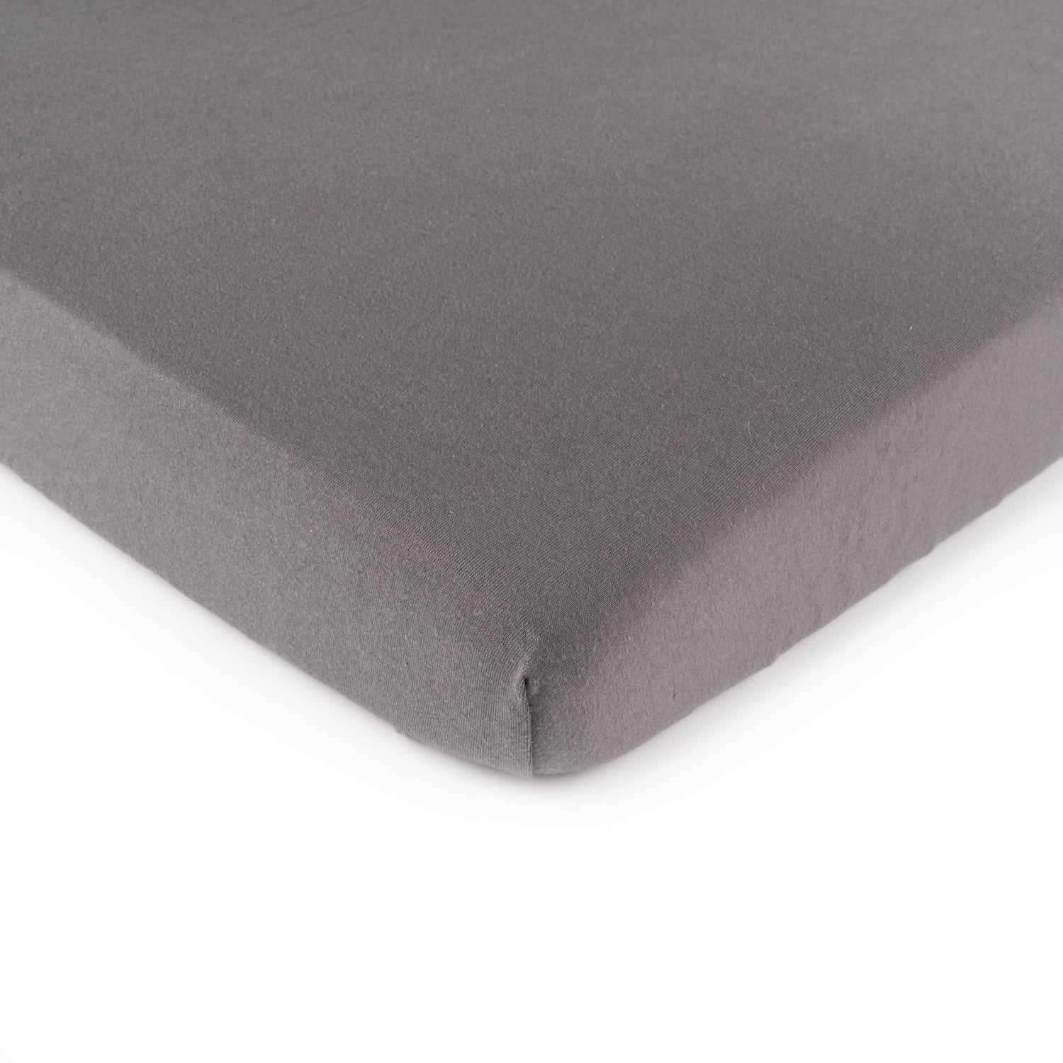 SheetWorld Fitted 100% Cotton Jersey Pack N Play Sheet Fits Graco 27 x 39, Dark Grey