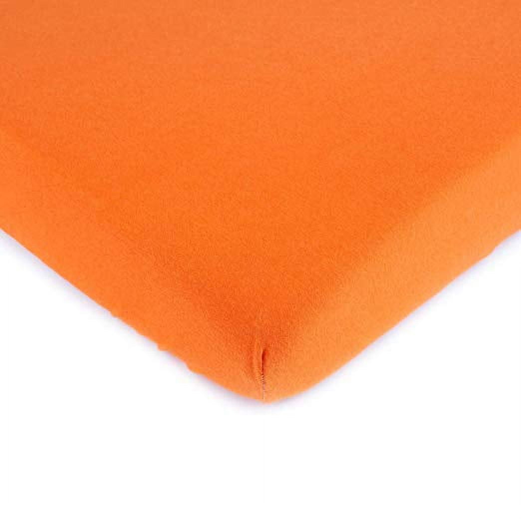 SheetWorld Fitted 100% Cotton Jersey Pack N Play Sheet Fits Graco Square Play Yard 36 x 36, Burnt Orange