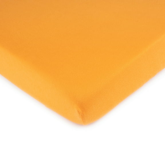 SheetWorld Fitted 100% Cotton Jersey Play Yard Sheet Fits BabyBjorn Travel Crib Light 24 x 42, Solid Orange