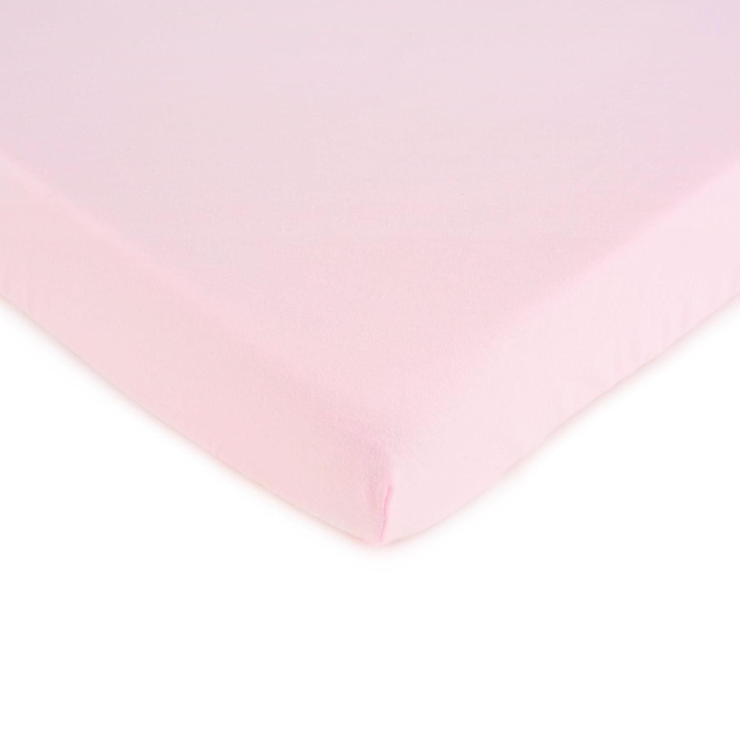 SheetWorld Fitted 100% Cotton Jersey Portable Mini Crib Sheet 24 x 38, Baby Pink