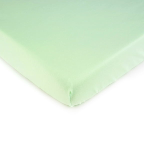 SheetWorld Fitted 100% Cotton Jersey Portable Mini Crib Sheet 24 x 38, Soft Mint