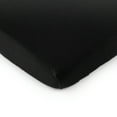 thumbnail image 1 of SheetWorld Fitted 100% Cotton Jersey Portable Mini Crib Sheet 24 x 38, Solid Black, 1 of 5