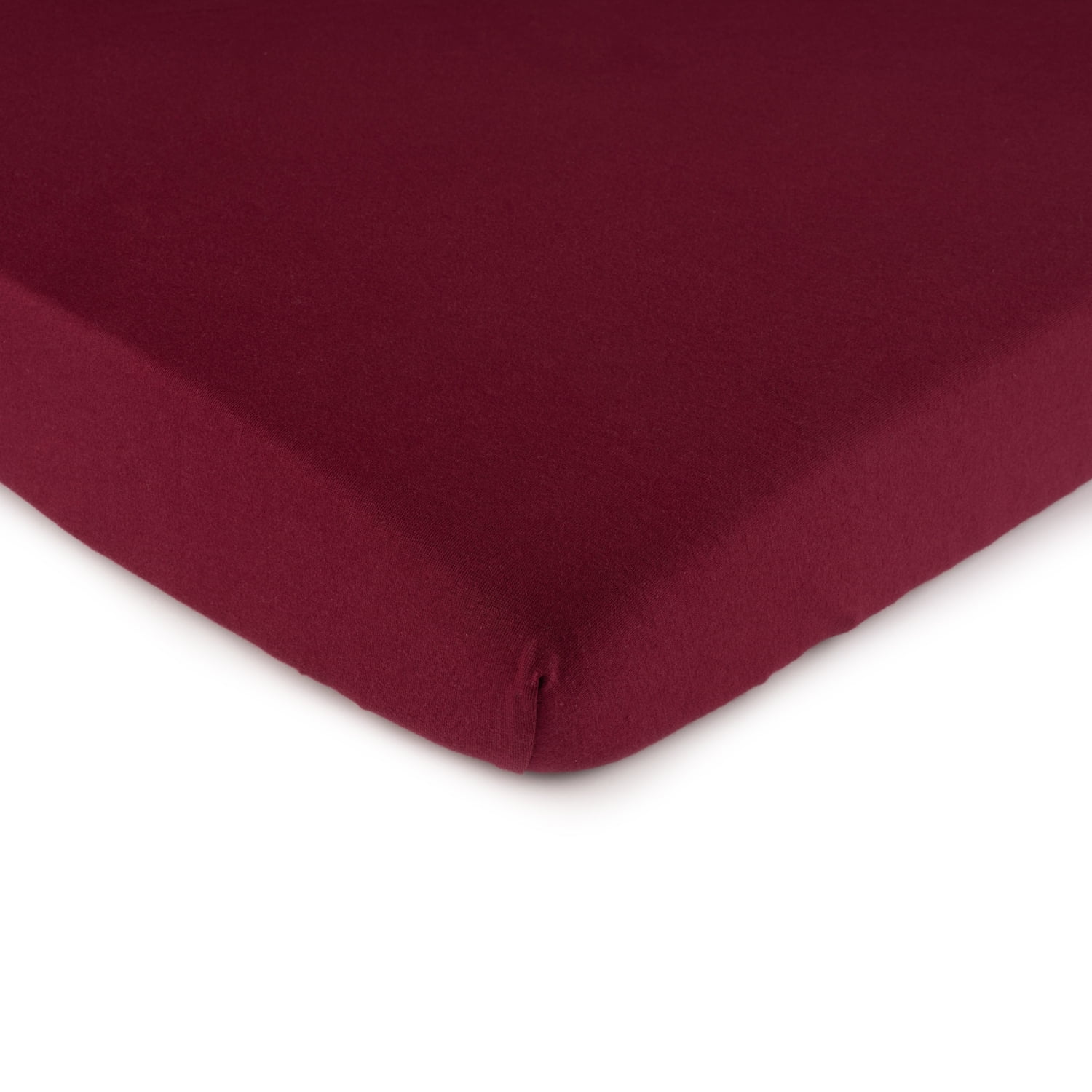 SheetWorld Fitted 100% Cotton Jersey Square Play Yard Sheet Fits Joovy 38 x 38, Burgundy
