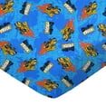 thumbnail image 1 of SheetWorld Fitted 100% Cotton Percale Bassinet Sheet 15 x 33, Dump Trucks, 1 of 4